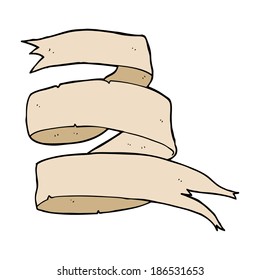 caricatura antigua de banner de desplazamiento
