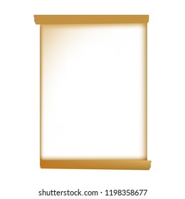 
an old scroll isolated vector