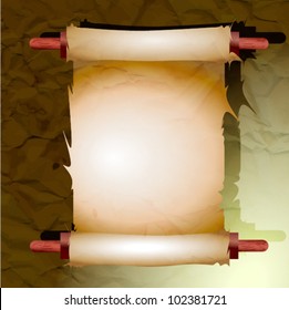 Old scroll paper