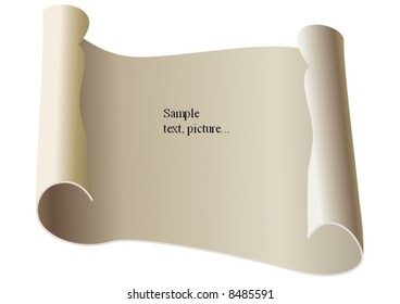 Old scroll paper