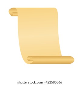 Old scroll paper. Vector illustration