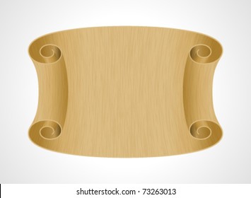 Altes Scrollpapier, Vektorgrafik. EPS10.