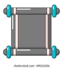 Old scroll parchment icon. Cartoon illustration of old scroll parchment vector icon for web design