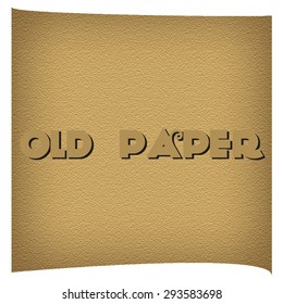 Old scrolled paper, vector background.