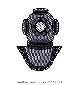 old scuba mask icon