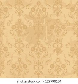old seamless damask wallpaper