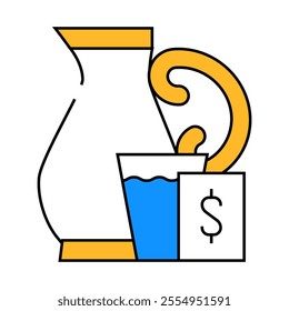 old self-service system line icon vector. old self-service system sign. isolated symbol illustration