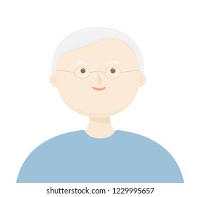 Old senior man