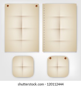 Old Set Paper Vector