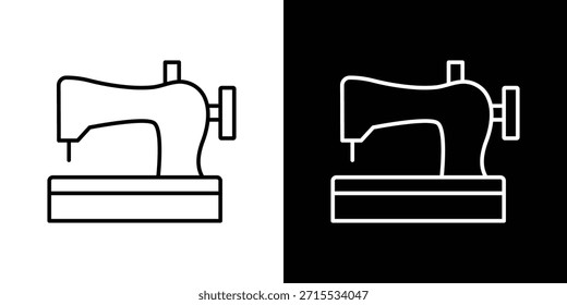 Iconos viejos de la máquina de coser para los Elementos de UI. Ilustración vectorial de alta calidad.