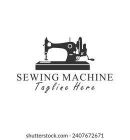old sewing machine logo design