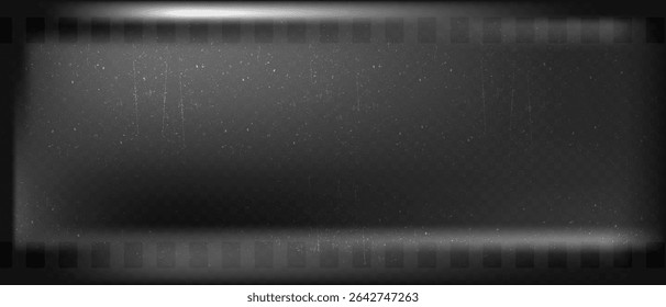 Old shabby grainy film overlay effect, Abstract dark bg cinema with noise and grainy texture, Vector illustration.