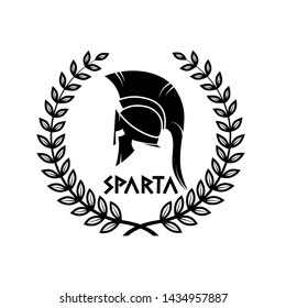 old shabby symbol of  Spartan warrior