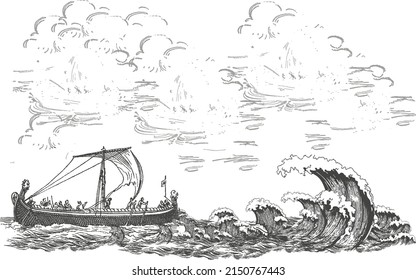 Old ship art and classic look