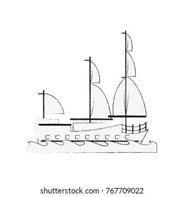 Old ship boat