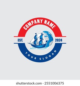 old ship logo , sail boat logo