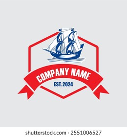 old ship logo , sail boat logo