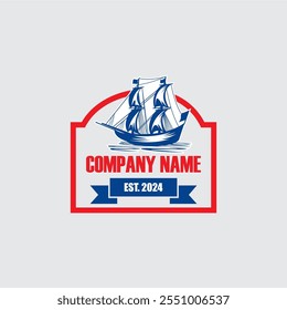 old ship logo , sail boat logo