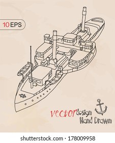 old ship, steamer