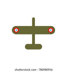 Old simple aircraft bomber sign