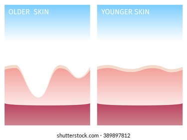 old skin and young