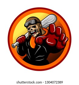 Old Skull Biker