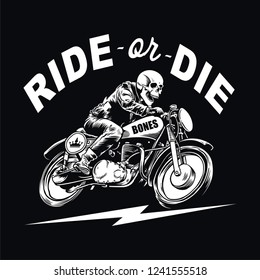 Old Skull Motor Rider