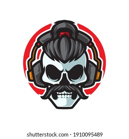 Old Skull Music Headphone Logo