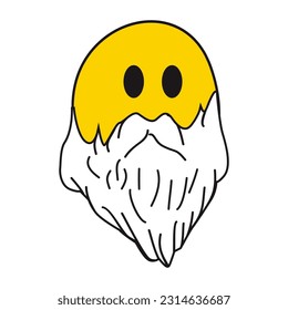 Old Smile Patch V79 Patch Streetwear, Urban Design Black and White Colors Patch Commercial Use