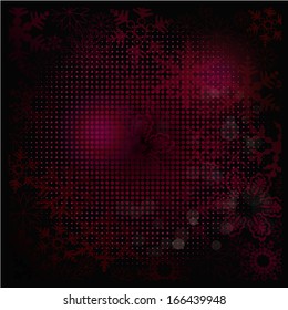 Old snow burgundy background. Vector