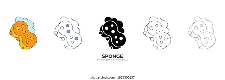 old sponge vector type icon