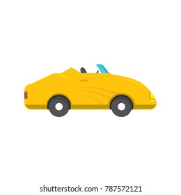 Old sports car vector icon