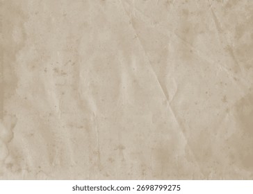 Vieja textura de papel arrugado teñido con pliegues. Antiguas grunge superficie afligida para el diseño retro y el fondo	