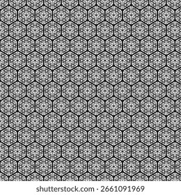 An old stone wall texture with a seamless hexagonal pattern for architectural design