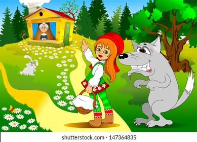 old story in modern processing, illustration, vector