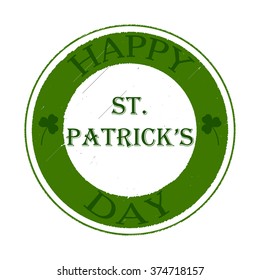 Old St.Patrick's Day stamp. Vector illustration.