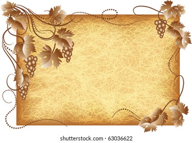 Old structure with grapes