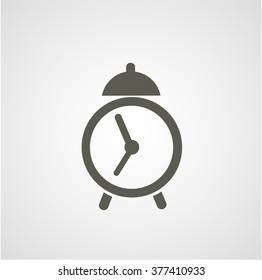 Old style analog manual alarm clock(vector)
