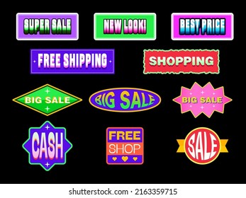 Old Style Big Sale Sticker Design