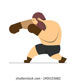 Old Style Boxer Strikes With Borde