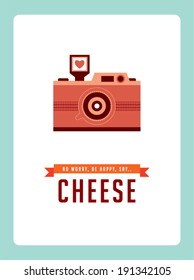 old style camera poster