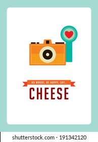 old style camera poster