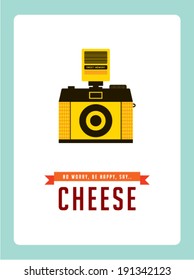 old style camera poster