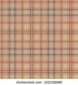 Old style check plaid pixel seamless pattern. Vector illustration.