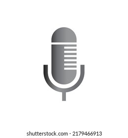 Old style classic microphone logo