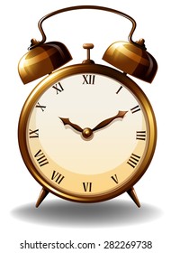 alte Uhr auf weißem Hintergrund