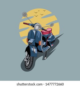 The Old Style Cycle On The Road