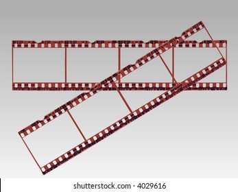 Old style film strip (Transparent Vector format so they can be overlaid on other images)