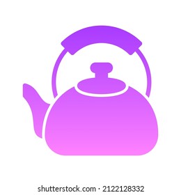 Old Style Kettle Glyph Gradient Design
