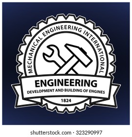 Old style label template. It can be used to create the logo, label, badge, etc.